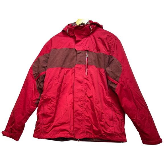 Merrell Other - Merrell Mens Opti-Shell Opti-Warm Insulated Coat Long Sleeve Size L Red Full Zip